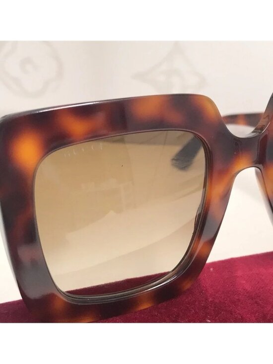 New Authentic Gucci Tortoise Shell Sunglasses GG0328s 002 main image 5